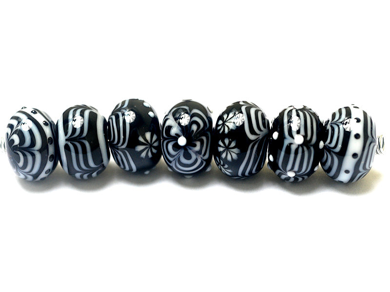 grace lampwork beads artisan handmade glass beads SRA