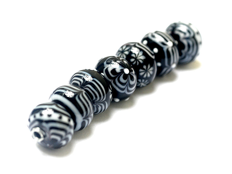 grace lampwork beads artisan handmade glass beads SRA