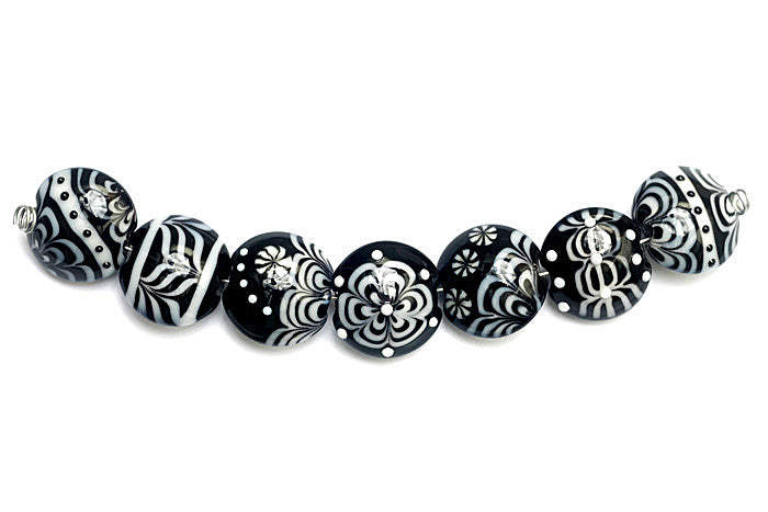 grace lampwork beads artisan handmade glass beads SRA