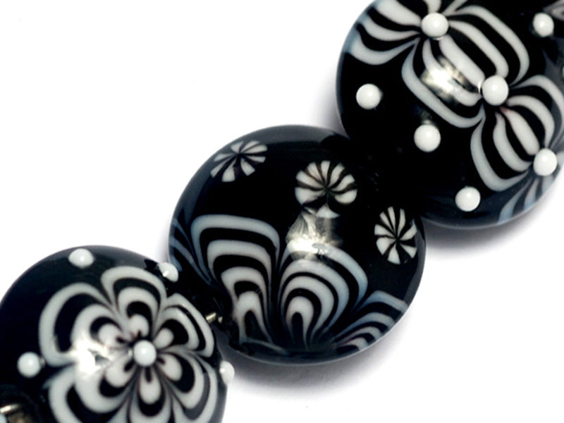 grace lampwork beads artisan handmade glass beads SRA