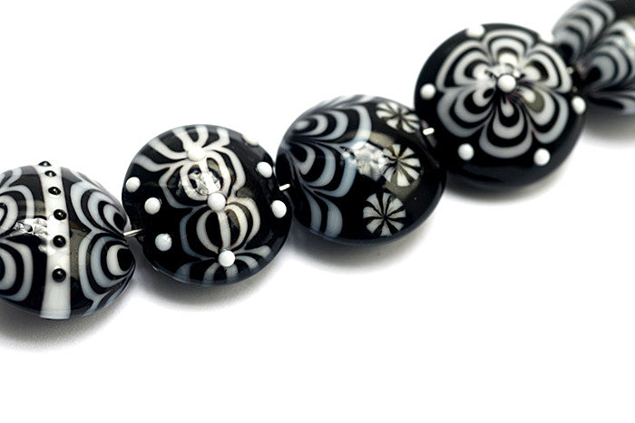 grace lampwork beads artisan handmade glass beads SRA