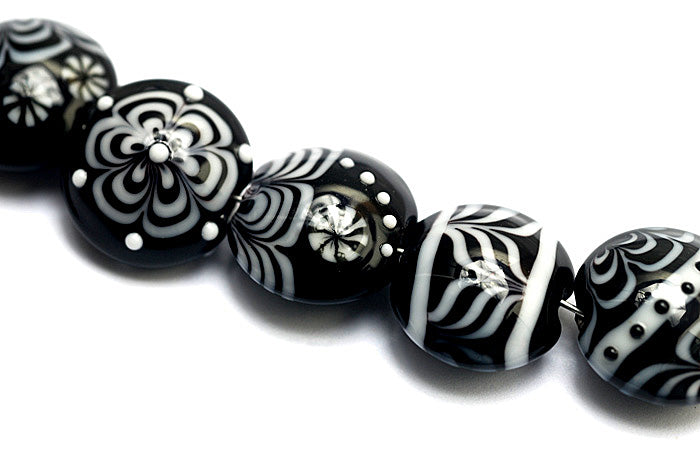 grace lampwork beads artisan handmade glass beads SRA