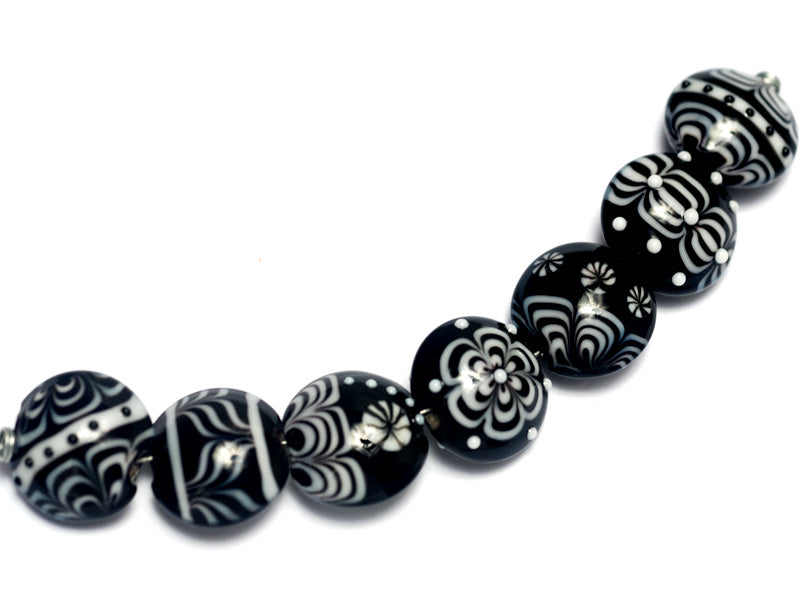 grace lampwork beads artisan handmade glass beads SRA