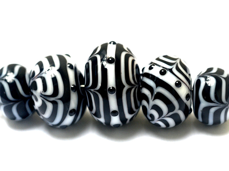 grace lampwork beads artisan handmade glass beads SRA