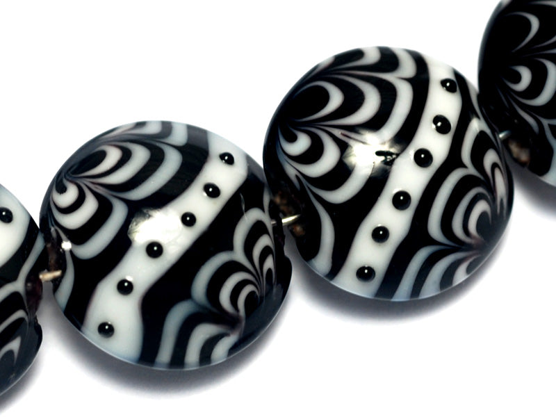 grace lampwork beads artisan handmade glass beads SRA