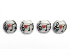 10205612 - Four Musical Love Notes Lentil Beads