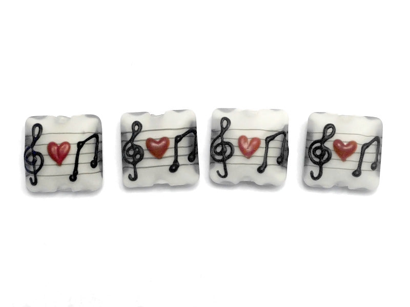 10205614 - Four Musical Love Notes Pillow Beads