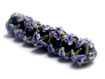 10205701 - Seven Purple Iris Rondelle Beads