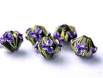 10205707 - Five Purple Iris Crystal Beads