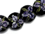 10205712 - Four Purple Iris Lentil Beads