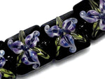 10205714 - Four Purple Iris Pillow Beads