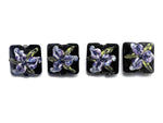 10205714 - Four Purple Iris Pillow Beads