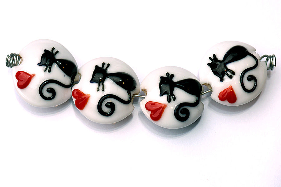 grace lampwork beads artisan handmade glass beads SRA
