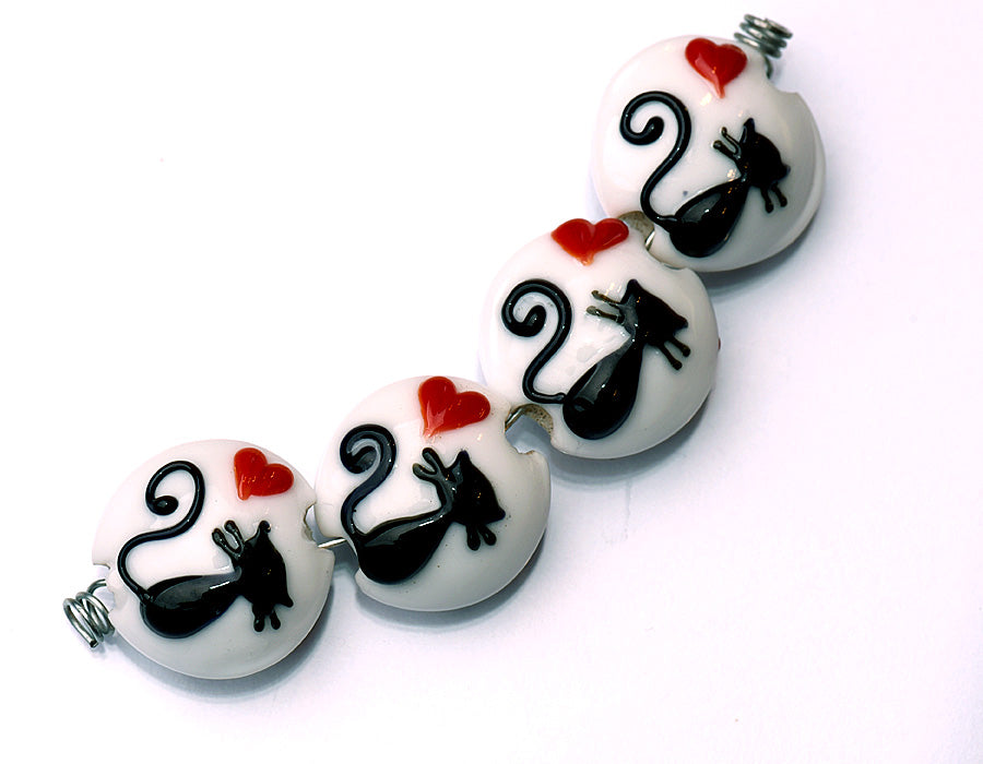 grace lampwork beads artisan handmade glass beads SRA