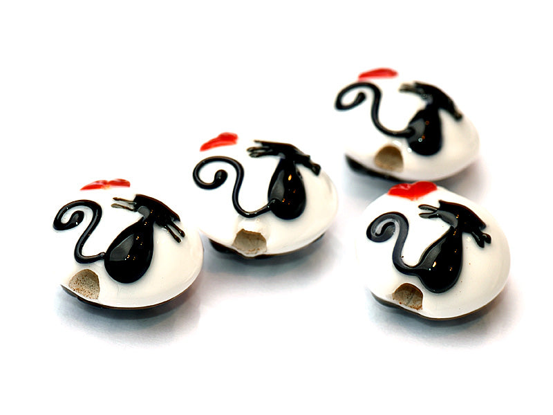 grace lampwork beads artisan handmade glass beads SRA