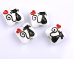 grace lampwork beads artisan handmade glass beads SRA CAT