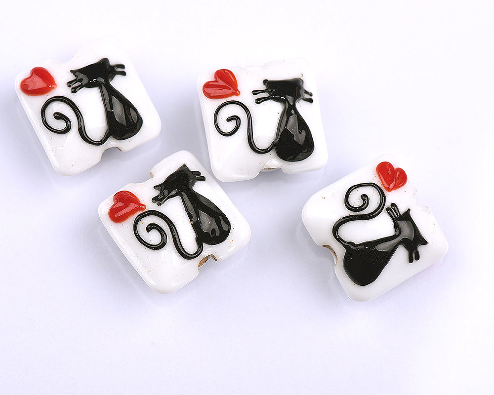 grace lampwork beads artisan handmade glass beads SRA CAT