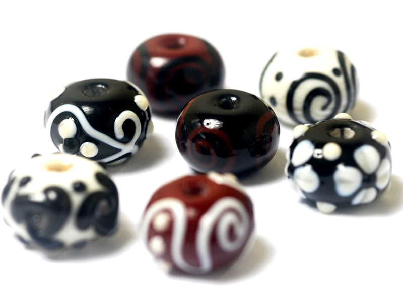 grace lampwork beads artisan handmade glass beads SRA