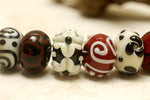 grace lampwork beads artisan handmade glass beads SRA