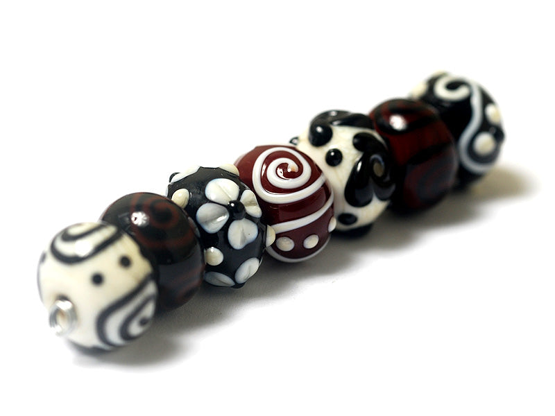 grace lampwork beads artisan handmade glass beads SRA