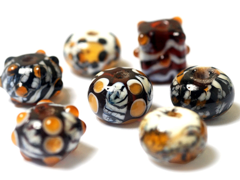 grace lampwork beads artisan handmade glass beads SRA