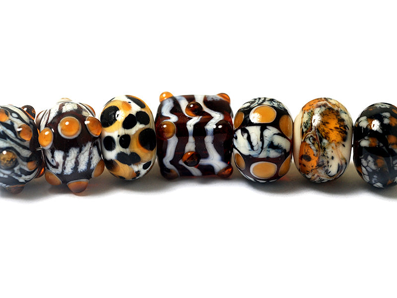 grace lampwork beads artisan handmade glass beads SRA