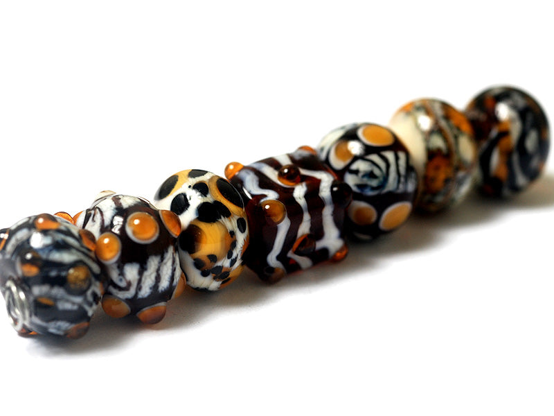 grace lampwork beads artisan handmade glass beads SRA