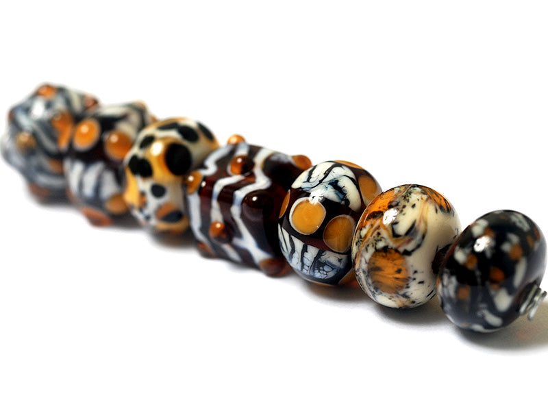 grace lampwork beads artisan handmade glass beads SRA
