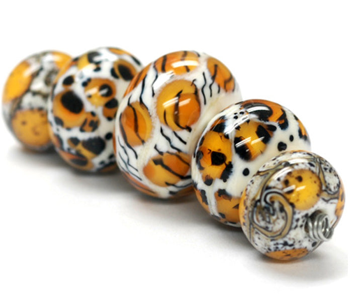 grace lampwork beads artisan handmade glass beads SRA