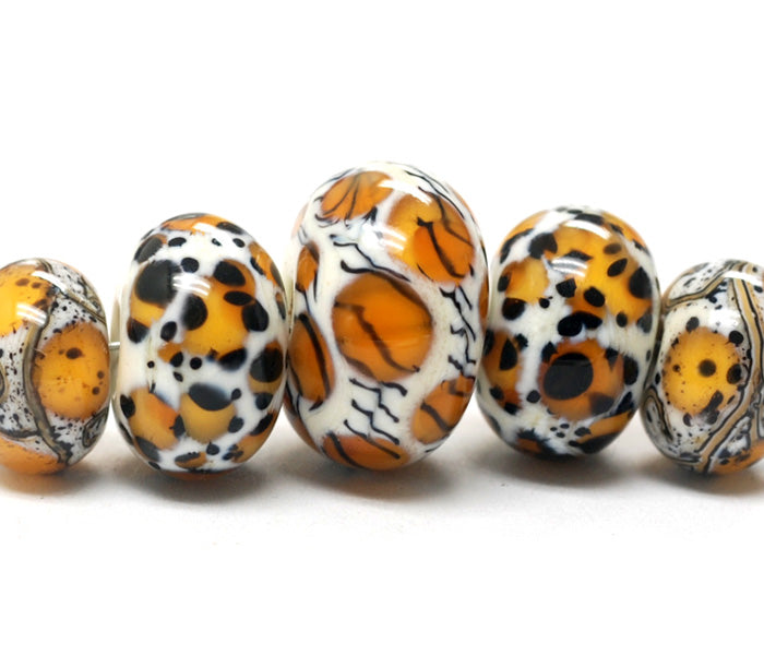 grace lampwork beads artisan handmade glass beads SRA