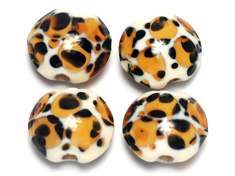 10302612 - Four Animal Prints Lentil Beads