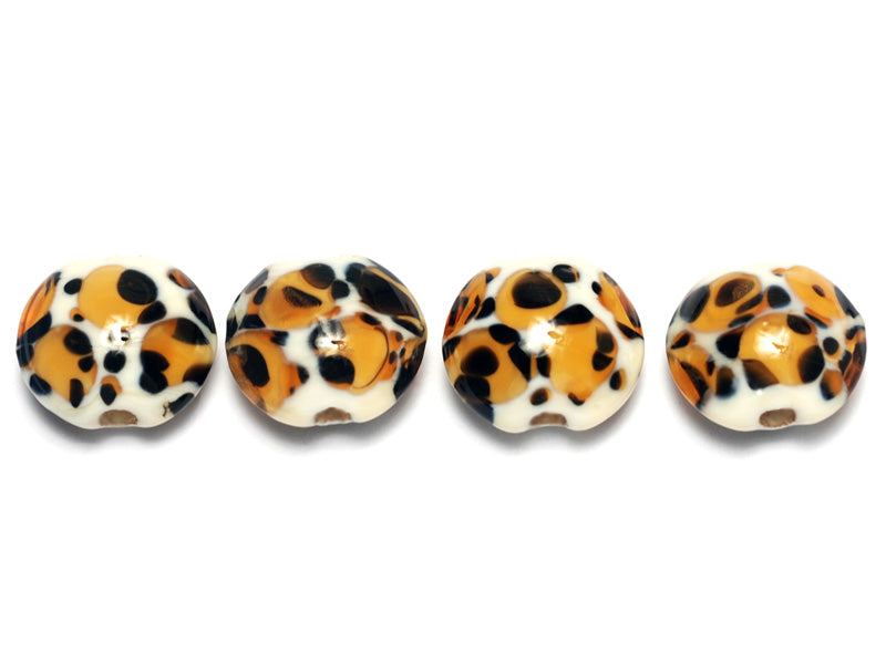 10302612 - Four Animal Prints Lentil Beads