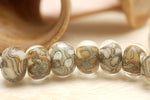 10303401 - Seven Ivory w/Crystal  Clear Rondelle Beads