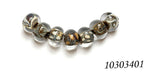 10303401 - Seven Ivory w/Crystal  Clear Rondelle Beads