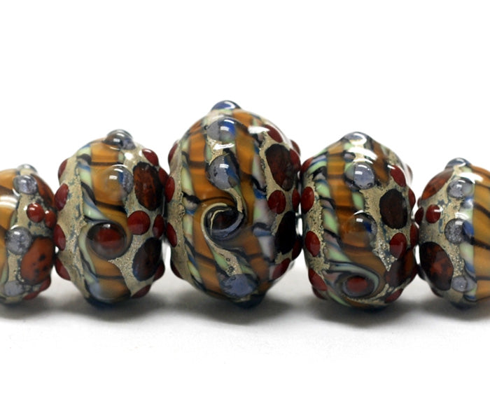 grace lampwork beads artisan handmade glass beads SRA