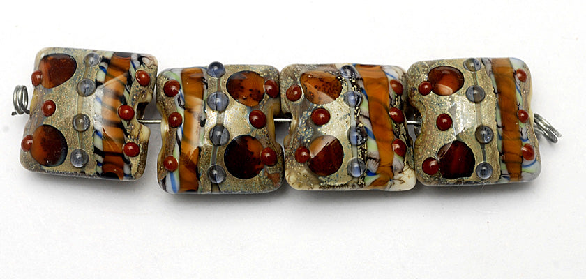 grace lampwork beads artisan handmade glass beads SRA