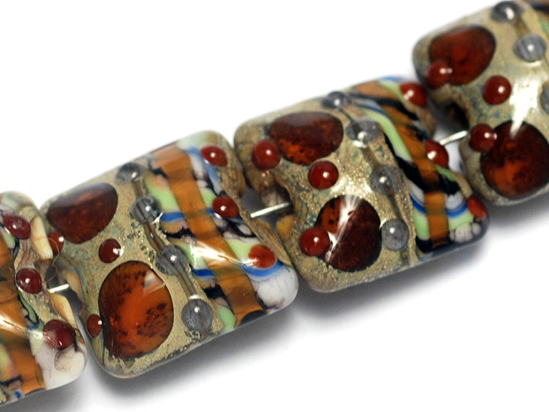grace lampwork beads artisan handmade glass beads SRA