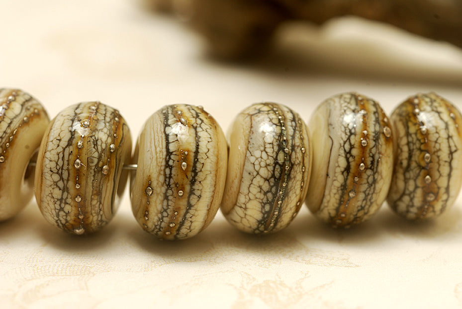 grace lampwork beads artisan handmade glass beads SRA