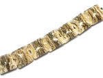 10306004 - Seven Dark Ivory w/Silver Pillow Beads