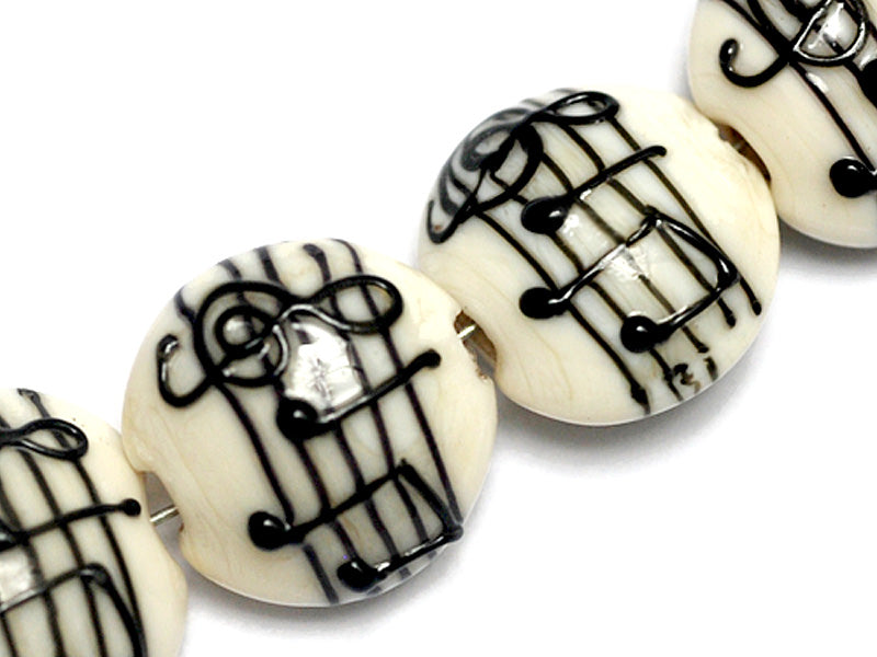 10306212 - Four Musical Notes Lentil Beads