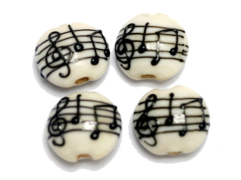 10306212 - Four Musical Notes Lentil Beads
