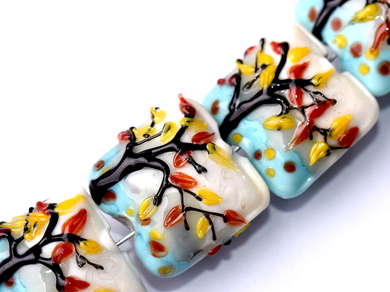 grace lampwork beads artisan handmade glass beads SRA