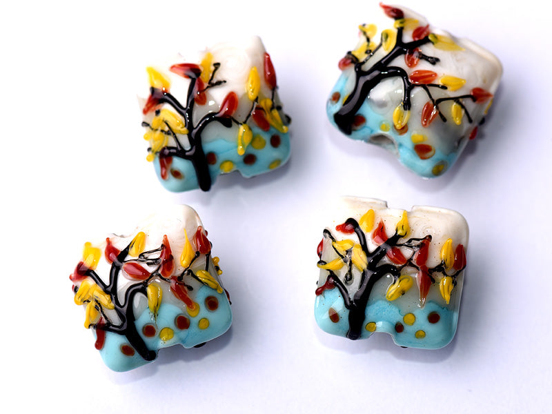 grace lampwork beads artisan handmade glass beads SRA