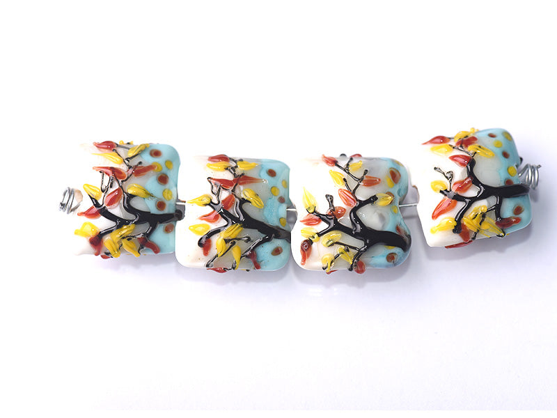 grace lampwork beads artisan handmade glass beads SRA