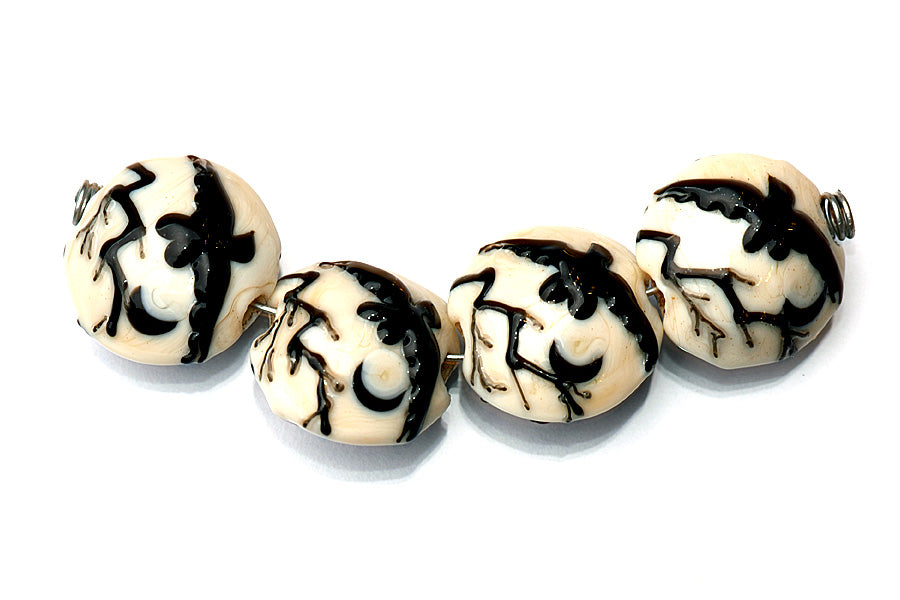 grace lampwork beads artisan handmade glass beads SRA