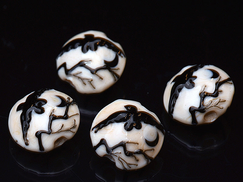 grace lampwork beads artisan handmade glass beads SRA