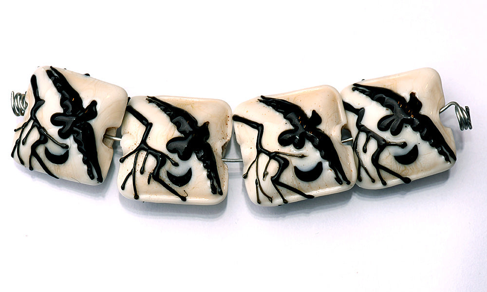 grace lampwork beads artisan handmade glass beads SRA