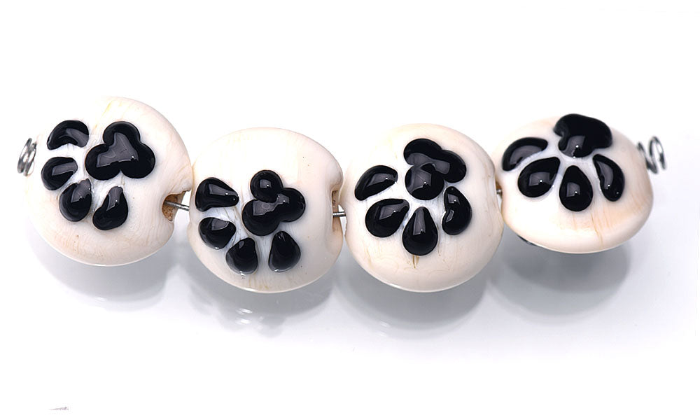 grace lampwork beads artisan handmade glass beads SRA