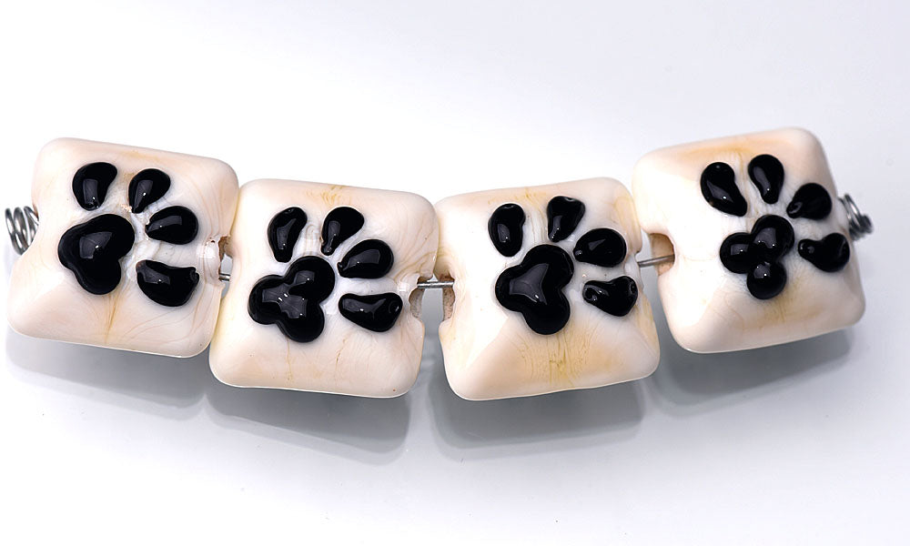 grace lampwork beads artisan handmade glass beads SRA