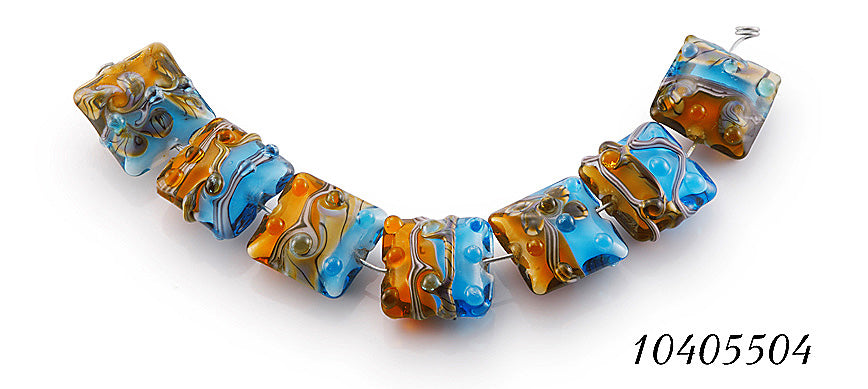 grace lampwork beads artisan handmade glass beads SRA